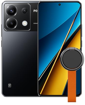 Poco X6 5G Smartphone, 8+256GB Handy ohne Vertrag, 120Hz 6,67 1,5k AMOLED Display, 64MP OIS Dreifach-Kamera, 5100mAh, 67W Turbo-Charge, Dual-SIM, Schwarz