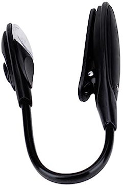 SAFIGLE Verstellbare Led Buchleselampe Mit Clip Flexible 1e04 Notenpultleuchte Tragbare Kleiner Schwarze Buchlampe Für Lesen Camping Und Nachtbeleuchtung