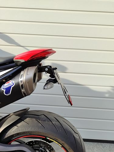 kurzer Kennzeichenhalter für Ducati Hypermotard 950 / SP/RVE 2019-2024 Kennzeichenträger REVO Tail Tidy Heckumbau kurzes Heck für Ducati Hyper Motard 950 nummernschild umbau