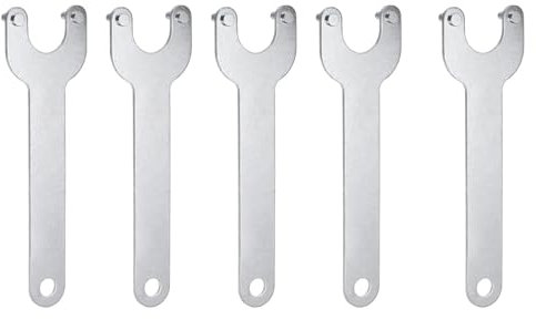 QUARKZMAN 5pz Chiave a Cricchetto per Smerigliatrice Angolare 30mm Centro 2mm Spessore Dado di Bloccaggio in Metallo Chiavi di Ricambio Chiave Inglese