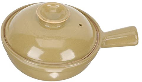 OFFSCH Marmite Chinoise En Argile 0,5l Cocotte Maison Poignée Faitout Résistant Haute Température Pour Soupe Nouilles Riz Cuisson Individuelle