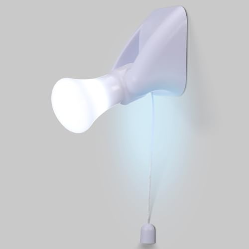 iplusmile Tragbare Led Lampe Batteriebetrieben Mit Zugkette Und Selbstklebender Wandhalterung Weiches Licht Schrankleuchte Für Schlafzimmer Küche Wohnzimmer Camping 7.3X7.3X5 Cm