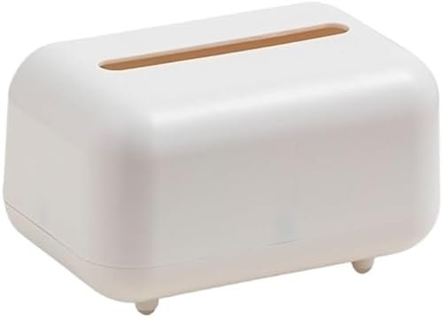 Taschentuchspenderbox, Taschentuchhülle, Taschentuchbox-Halter, Serviettenhalter, Taschentuchspender, Kosmetiktücherbox, Wohnzimmer, Couchtisch, Schreibtisch, einfache Taschentuch-Aufbewahrungsbox(Whi