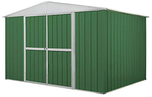 Box acciaio casetta giardino in lamiera deposito attrezzi 3.60 x 1.75 m x h 2.12 m - 110 kg - 6,30 mq (Verde)