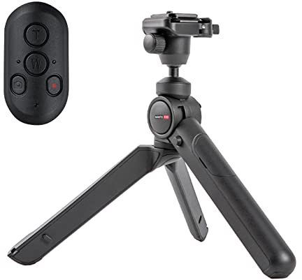 Trípode de mesa flexible para cámara réflex digital compacta, para teléfono/móvil para cámara, trípodes, trípode de cámara de control remoto con placa de montaje de video portátil y control remoto