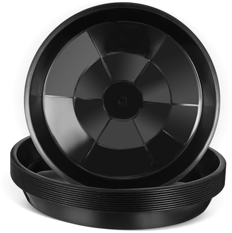 BESPORTBLE 10 Piezas Bandejas Resistentes para Macetas De Jardín Bases para Macetas De Plástico para Plantas Domésticas Interior