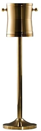 Eiskübel Eisbehälter aus Edelstahl mit Ständer for Wein, Bier, KTV, Club, Bar, Grillparty, Hochzeit Party(Gold)