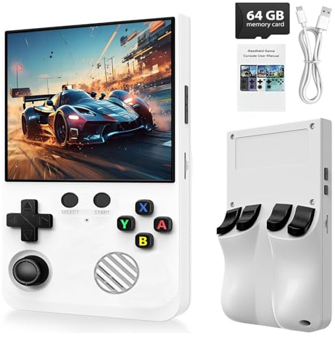 Upgraded Handheld Retro Game Console – Built-in 23,000 Classic Video Games, Ergonomic Design, Ultra-Portable Linux Gaming Device, Suitable for Big Boys Adults Revisit Childhood Classics (PRO+)