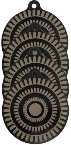 tiyao 4pcs Induction Cooker Insulation Pad Cooktop Protector Mat Potholder Nonslip Silicone Heat Insulation Pad 24cm