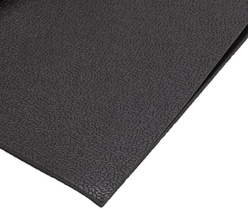 LUCKDANO Vikbar Löpbandsmatta 1400x600x4mm Halkfri Stötdämpande PVC-utrustningsmatta med Vattentät Yta för Golvskydd