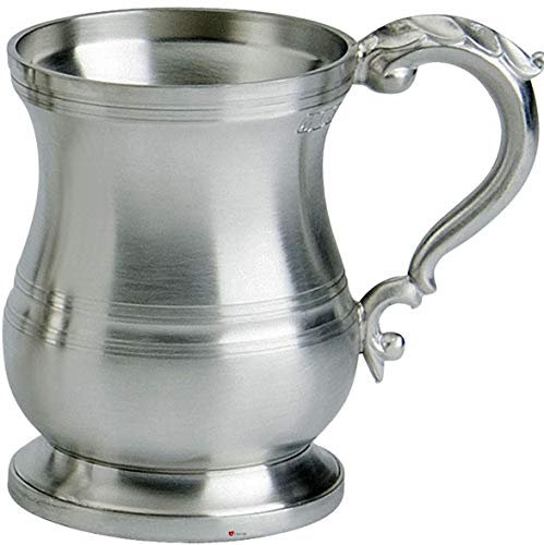 I LUV LTD Zinn 1 Pint Krug Tudor Form Satin Finish Verzierten Bierkrug Gravierbar