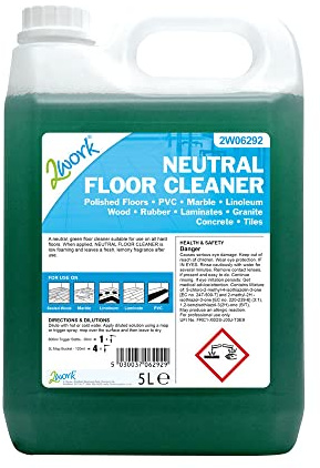2Work Neutral Floor Cleaner Lemon Fragrance 5 Litre Bulk Bottle 2W06292