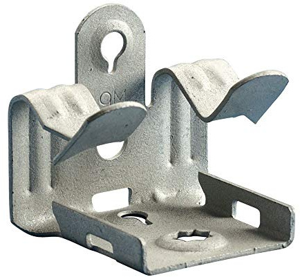 Hammer-On Flange Clip, Bottom Mount, Spring Steel, CADDY Armour, 5/16–1/2 Flange (Pack of 100)