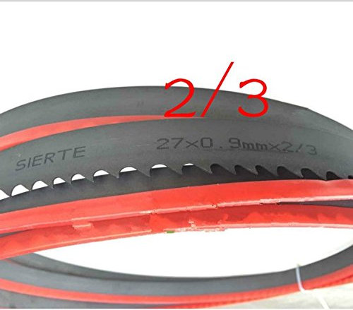 GOWE Hoja de sierra bimetal 54 x 1,6 x 7600 mm 2/3TPI Hoja de sierra de banda metálica 7600 x 54 x 1,6 mm 2/3dientes para cortar metal