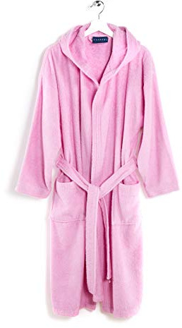 Caleffi – Peignoir Bain Homme et Femme en 100% coton, doux, absorbant et respirant, avec capuche, ceinture et poches – Parfait pour la salle de bain, le spa ou le sauna - Robe Chambre Femme
