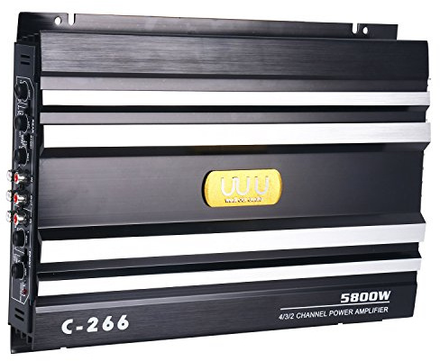 YaeCCC C-266 Car 4 Channel Power Amplifier Stereo Audio Super Bass Sub Woofer Amp 12V