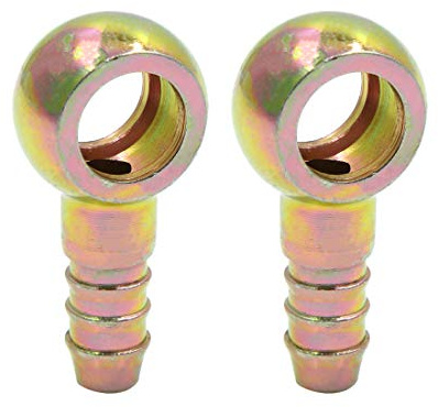 X AUTOHAUX 8 mm ID-Schlauch, 12 mm, Banjo-Anschluss für Motorrad, Auto, Kraftstoffleitung, 2 Stück