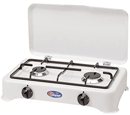 Fornello 2 fuochi a gas GPL con valvola di sicurezza per uso interno CFParker Made in Italy - 5326 GPS