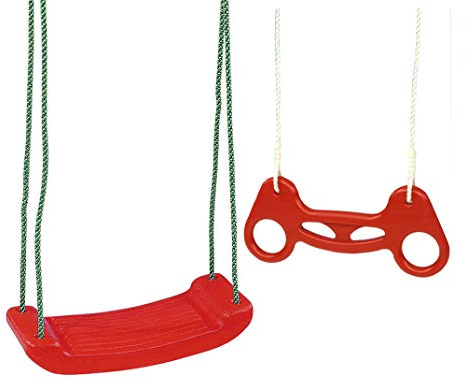 Schaukel Set Schaukelbrett Turnringe Reckstange Trapez