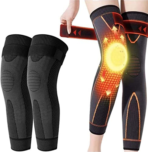 LUCKKY KNEECA Tourmaline Acupressure Selfheating Shaping Knee Sleeve,Mugwort Acupressure Shaping Knee Pads,Acupressure Self-Heating Shaping Socks,Wormwood Self-Heating Knee Pads,Knee Heating Pads