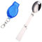 Titanium Spork Reusable Folding Fork Spoon Spork Portable 304 Stainless Steel Camping Spoon Fork for Outdoor Travel Camping