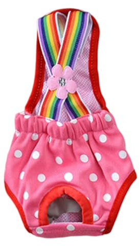 PTILSERY Hundewindel-Shorts, Sanitärhöschen, Hündinnen, verstellbare Straps-Windelhöschen, Perioden-Slip, physiologische Shorts