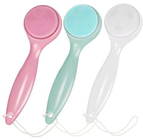 LALADEFIEE 3stücke Teiliges Silikon Gesichtsreinigungsbürsten Manuelle Peeling Bürsten Für Sanfte Gesichtsreinigung Und Tiefenwirksame Hautpflege