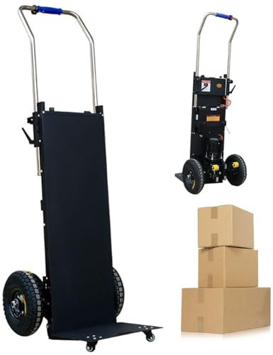 Naturalpowev Electric Stair Climbing Dolly Heavy Duty, Stair Climber Cart Hand Trolley with Wheels, 880 LBS Hand Trucks High Load Capacity Electric Stair Climbing Hand Trucks Dolly Cart