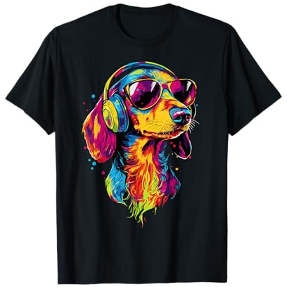 Teckel avec Lunettes de Soleil Nain Club de Chasse Teckel T-Shirt