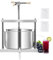 VEVOR Obstweinpresse Entsafter Obstmühle (12 L) mit 2 Edelstahlfässer, manueller Entsafter Apfelweinpresse Apfelpresse Traubenpresse Olivenölpresse Saftpresse mit dreieckigem Griff für die Küche