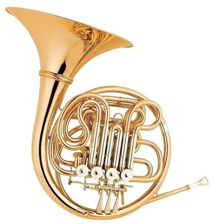 Bb Waldhorn Professionelle Leistung Anfänger Musikliebhaber Goldlack 4 Schlüssel Doppel Waldhorn