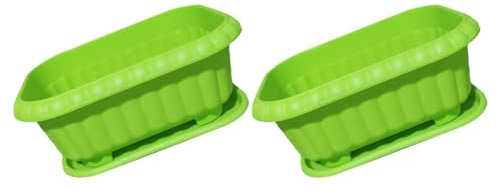 Toyvian 2pezzi Vassoi Per Coltivazione Ortaggi Fioriere in Plastica Contenitori Per Semina Ortaggi Vasi Da Giardinaggio Design Rete Drenaggio