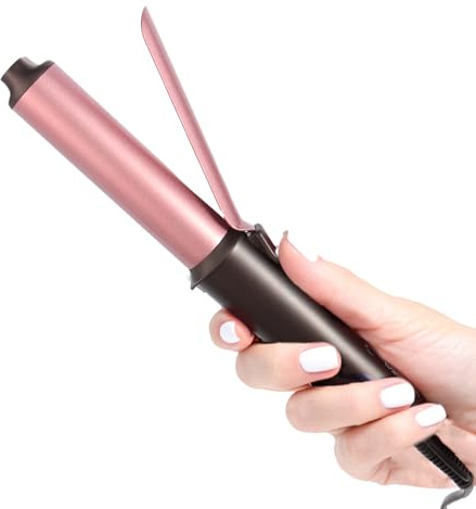 LANDOT Mini Fer à Boucler de Voyage - 25mm Boucleur Compact Double Voltage pour Usage Mondial, Chauffage Rapide en 30s, Température Réglable pour Cheveux Fins/Courts
