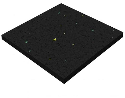 50 Stück Terrassenpads 100×100×8 mm – Gummigranulat Auflagepads – Bautenschutzmatte für Unterkonstruktion – Trittschalldämmung, Antirutsch & Schutz im Terrassenbau (50)