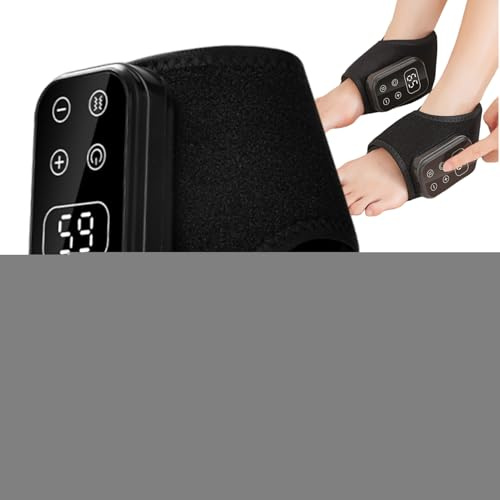 Masaje de tobillo – Masajeador eléctrico con 5 velocidades, Férula de tobillo calefactora – para hombres ancianos cumpleaños confort diario cuidado de los pies casa viaje