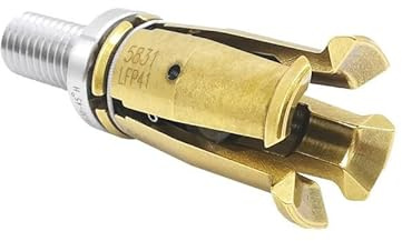 Lawnoval Pince de serrage à filetage externe BT30 pour broche BT30, pince à 45 degrés avec griffe de traction pour fraiseuses CNC, verrouillage latéral et design à ressort