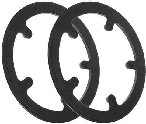 UTHCLO Protector de Plato para Bicicleta 40 Dientes 5 Orificios, 2 Piezas Tornillos, Compatible Piñón Fijo y Bicicleta de Montaña, Accesorio Resistente para Protección de Cadena