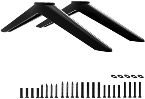 TV Legs for TCL Roku TV Stand Legs, for 28 32 40 43 49 50 55 65 Roku Smart TV, Replacement Legs for TCL TV Legs 55S401 50S546 50S423 43S431 40S325 28S405 with Screws