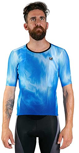 PISSEI Unisex Vortice blusar, Himmelsblå, XL