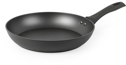 Salter BW11040EU7 Cosmos Sartén de 30 cm, aluminio forjado, revestimiento antiadherente sin PFOA, mango suave, anticorrosión, apta para lavavajillas, apta para placas de inducción, negra