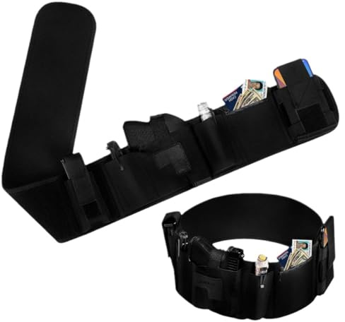 HOUSON Bauchband Holster, Verstellbare Bauchpistolen Holster Abnehmbar Pistolenholster Elastische Taktische Belly Band Taille Pistolenholster 130CM