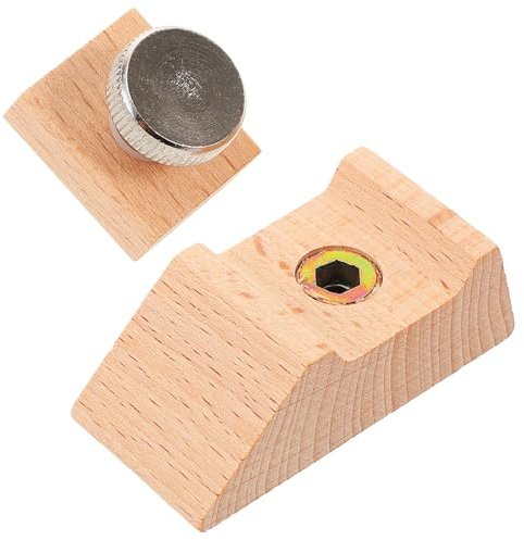 DOITOOL Angled Beech Wood Sanding Block for Wood and Leather Hand Polishing Tool DIY Sanding Accessory for Precise Edge and Curve Finishing