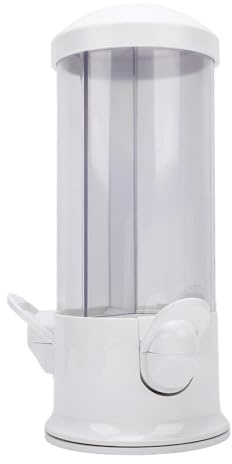 BRRNOO Candy Dispenser Machine, 3 Compartment Rotating Gumball Dispenser for Snacks with Easy Press Release, for Home Office Party Pearl White (3 in 1 Candy Machine)