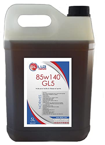 DLLUB - HUILE BOITE A VITESSE ET PONT 85W140 GL5-5 litres
