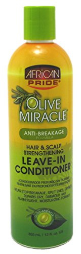 African Pride Olive Miracle Leave-In Conditioner, 340 ml, 6 Stück