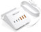 WUKUR Caricatore USB Multiplo 25W Caricabatterie da Tavolo Alimentatore 6 Porte per iphone ipad ipod Samsung LG Nexus HTC Nokia Motorola Wall Charger