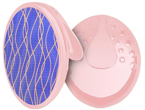 Goma de Borrar para Mujeres Y Niñas, Removedor de Pelo de Nanocristal sin Dolor para Piernas, Brazos, Espalda, Herramienta Exfoliante de Piel Portátil Reutilizable para Salón de Belleza en el(Rosa)