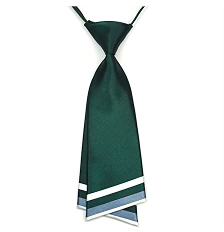 JKQBUX Cravate pour femme Uniforme à rayures réglables Cravate pré-nouée pour filles Accessoires de travail Cérémonie