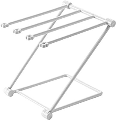 Hogar Cocina Encimera Rejilla De Secado De Paño De Cocina, Encimera Rejilla De Secado De Paño De Cocina 4 Brazos Plegable Vertical Soporte De Toalla De Mano Soporte De Almacenamiento(Gris)