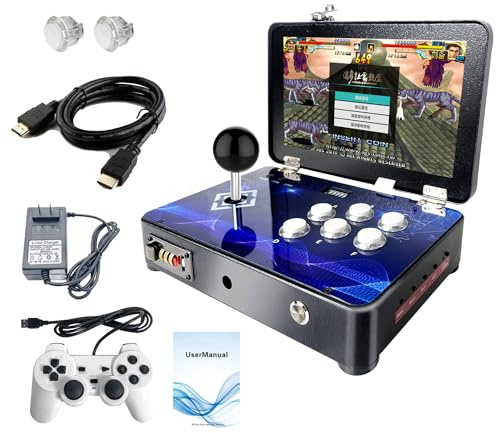 WYGaming Pandora Arcade Portable Retro Video Game Player with 20,000 Classic 10 LED Games